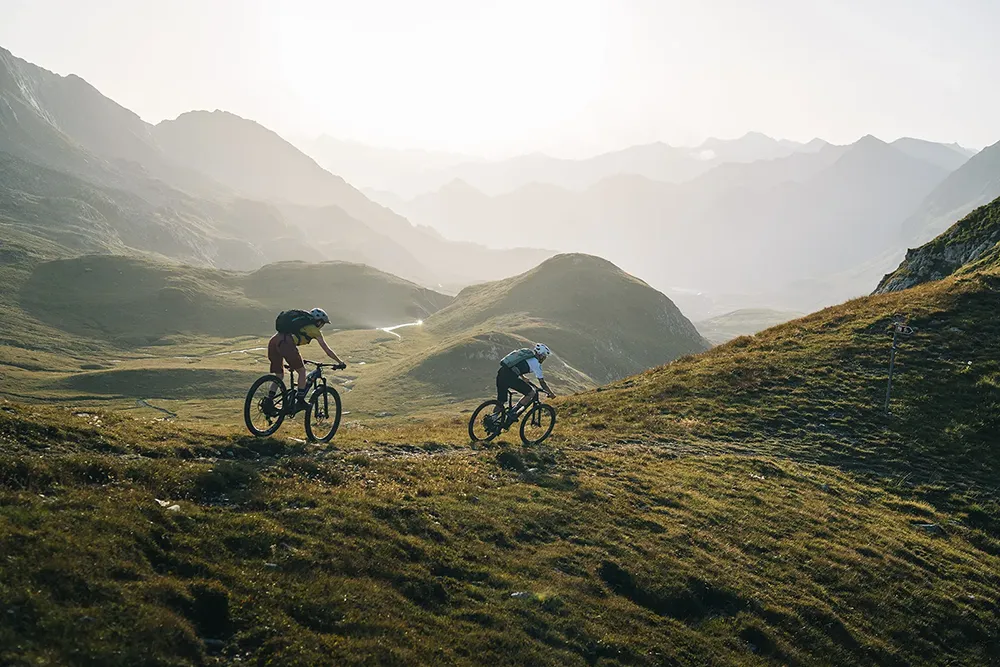 Mountainbiken in den Schweizer Alpen